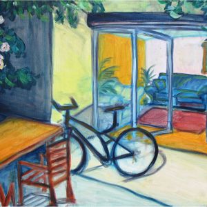 Living-room-blue-bike-50x70-Eric-Ware
