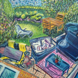 Study-on-canvas-Garden-terrasse-50x60-Eric-Ware